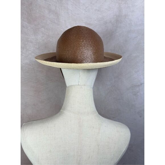 Vintage 1960s Fine Straw Hat Adolfo II of New York - Picture 4 of 9